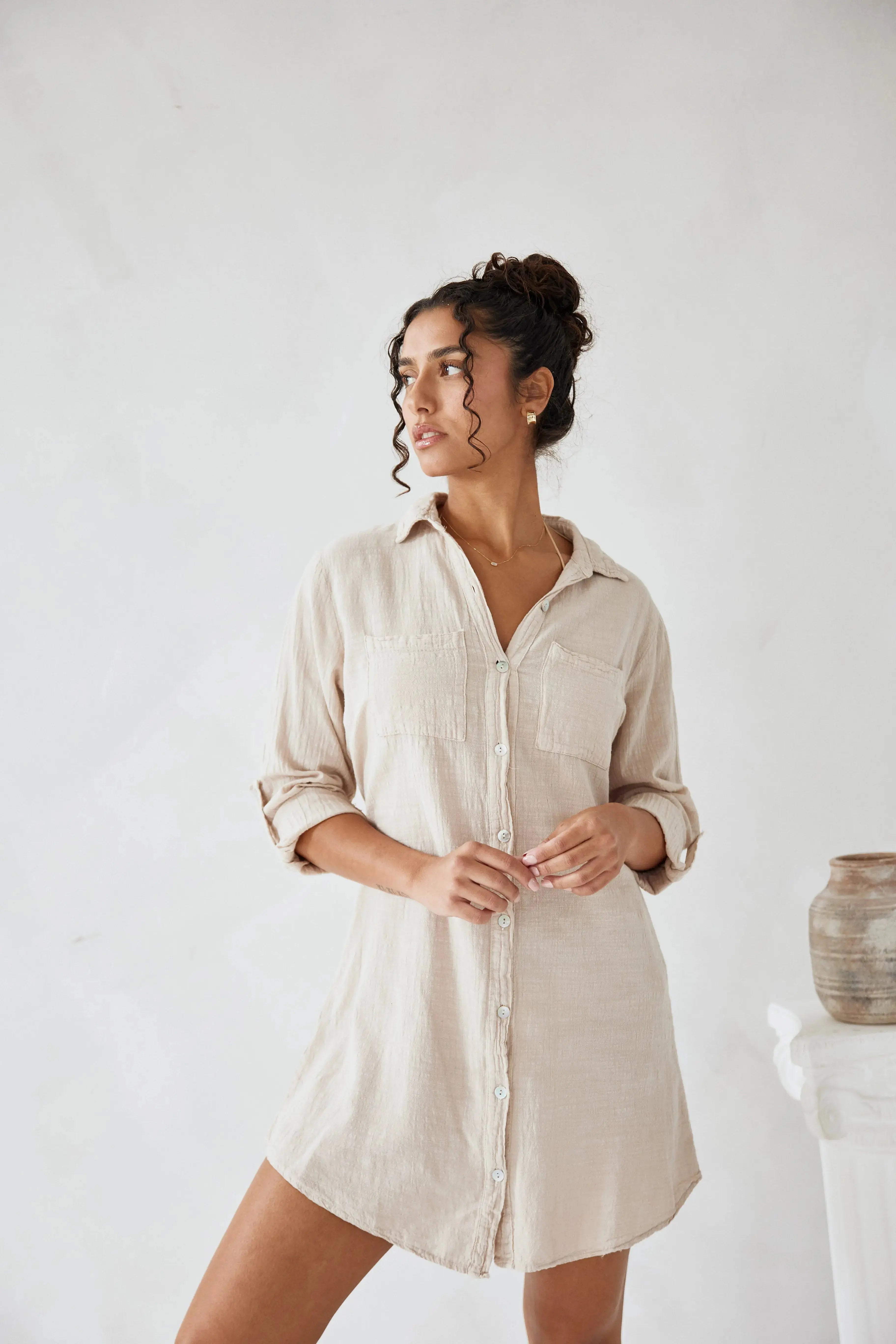 Cabana Shirt Dress 